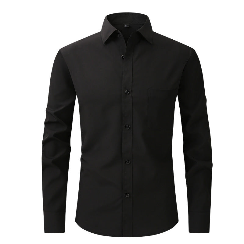 Herren Business Hemd Langarm mit Knopfverschluss
