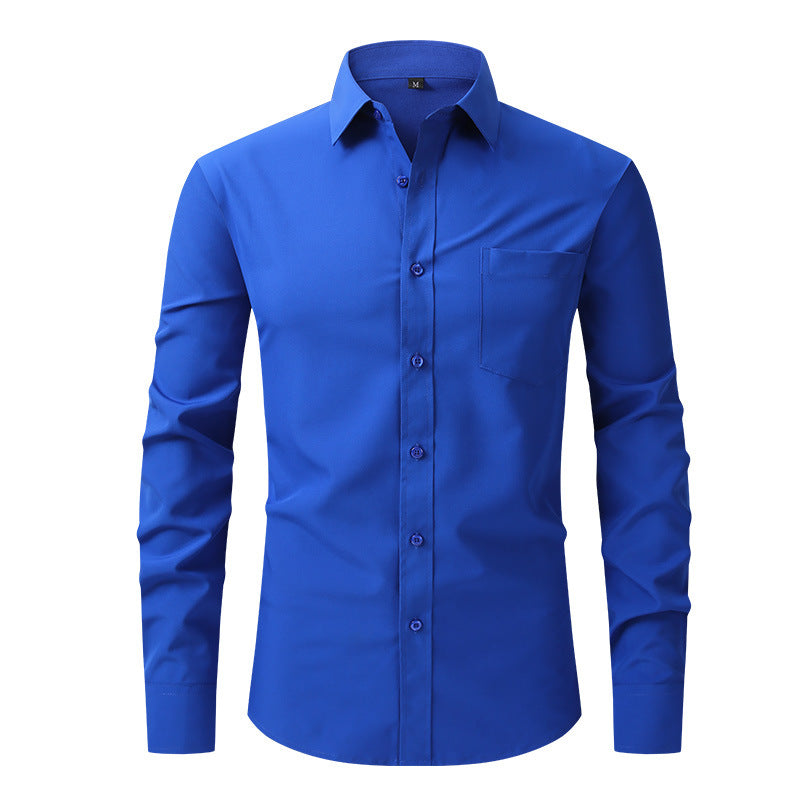 Herren Business Hemd Langarm mit Knopfverschluss