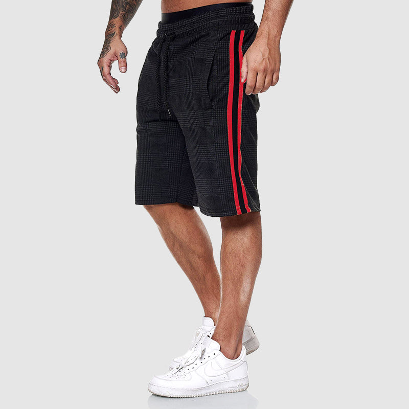 Herren Casual Karierte Kurze Hoze