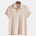 Herren Slim-Fit Waffel Poloshirt