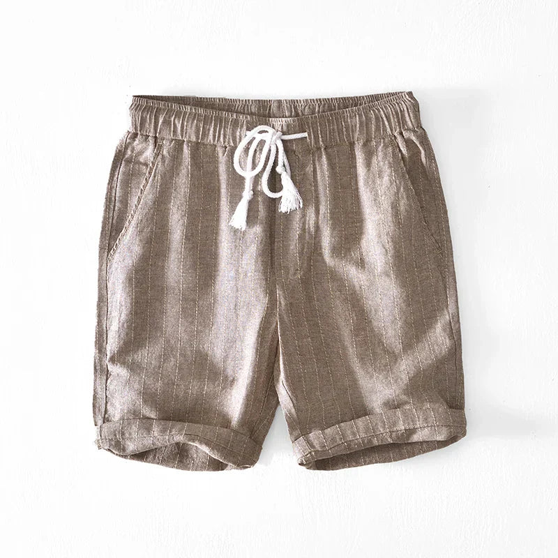 Herren Kurze Gestreift Sommer Hose