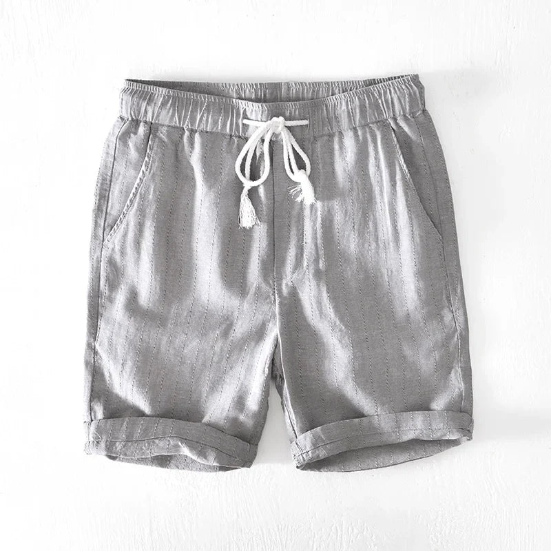 Herren Kurze Gestreift Sommer Hose