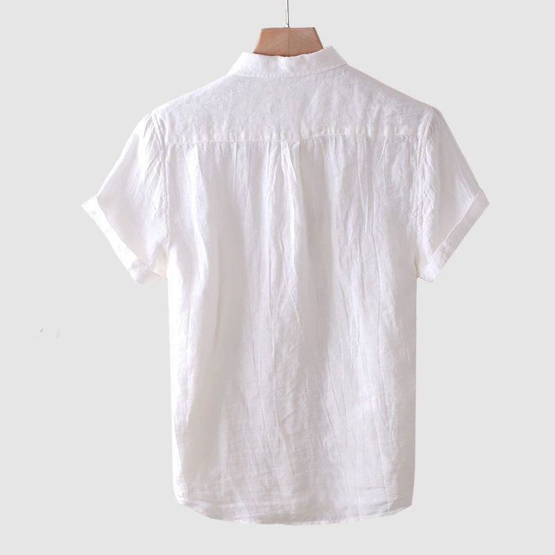 Herren Casual Kurzarm Slim-Fit Hemd