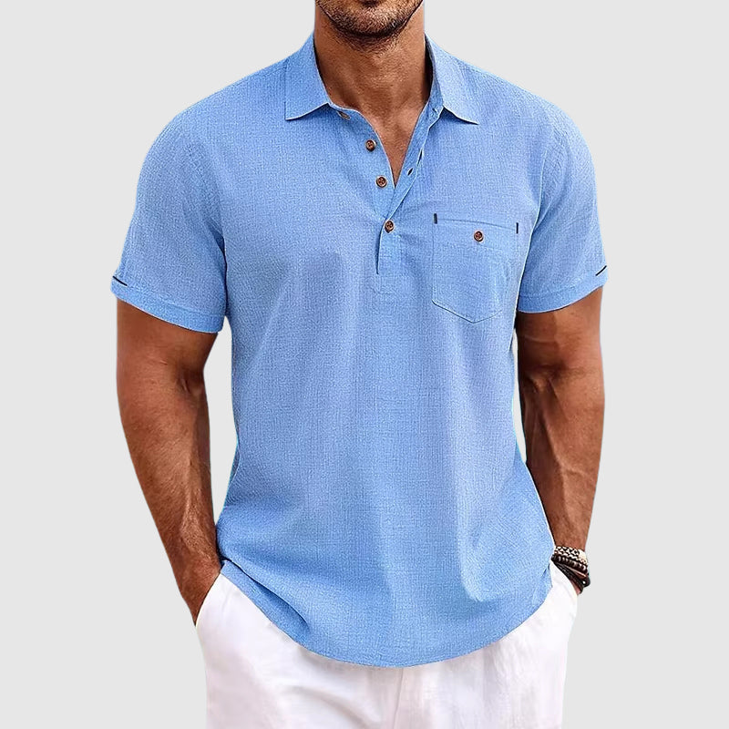 Herren Slim-Fit Sommer Poloshirt