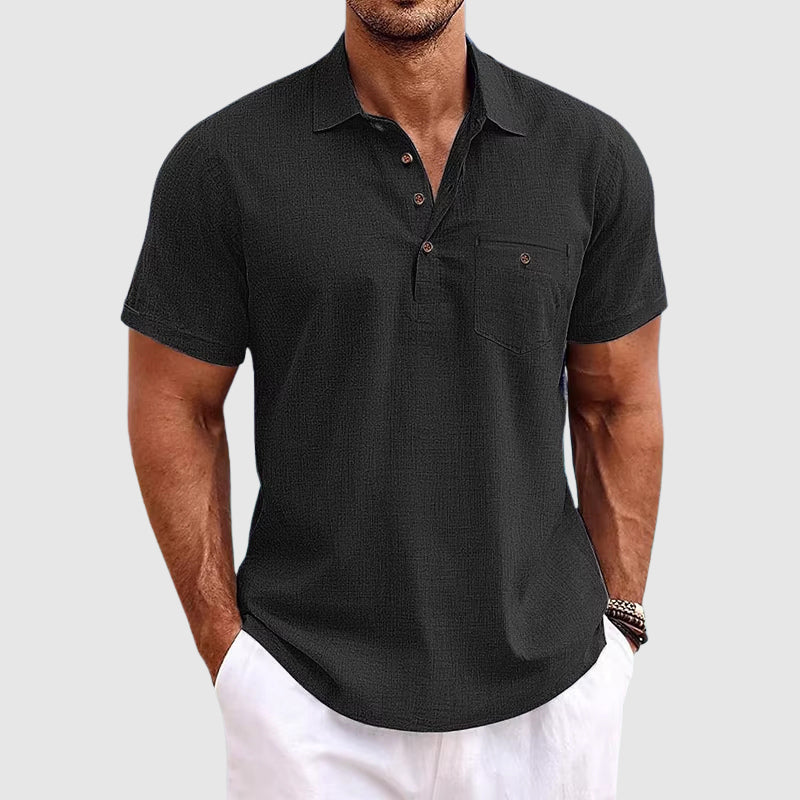 Herren Slim-Fit Sommer Poloshirt