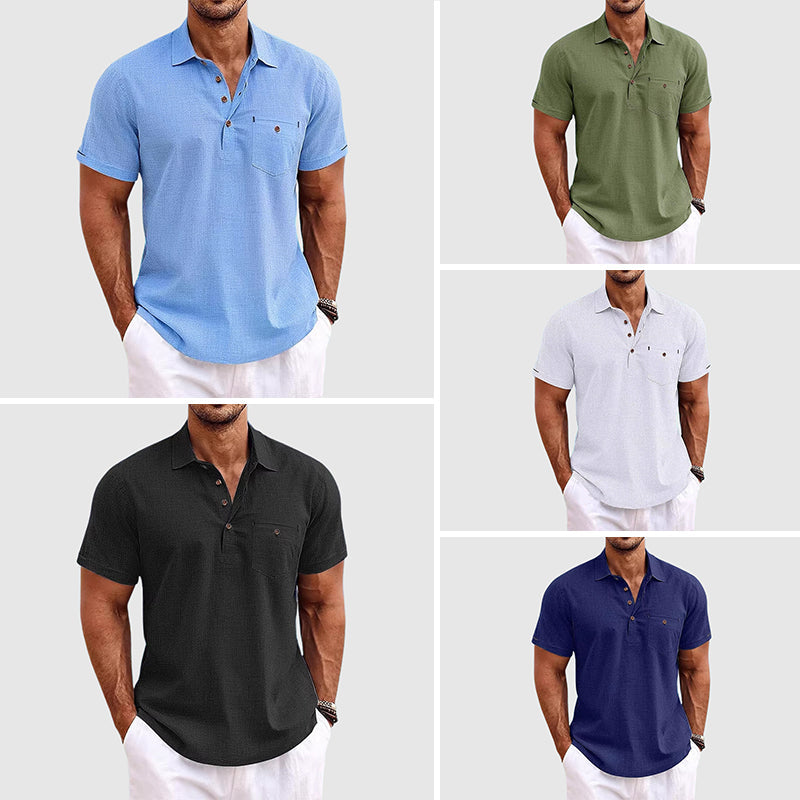 Herren Slim-Fit Sommer Poloshirt