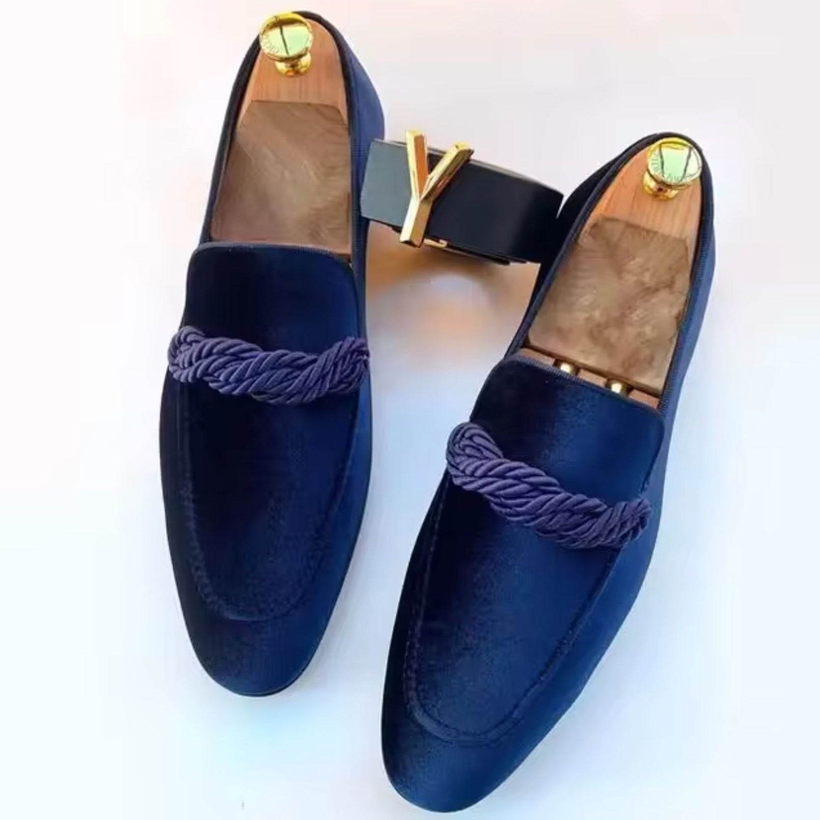 Herren Slip On Loafer Schuhe mit Absatz