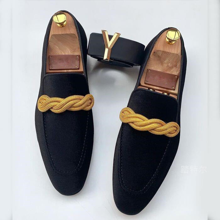 Herren Slip On Loafer Schuhe mit Absatz