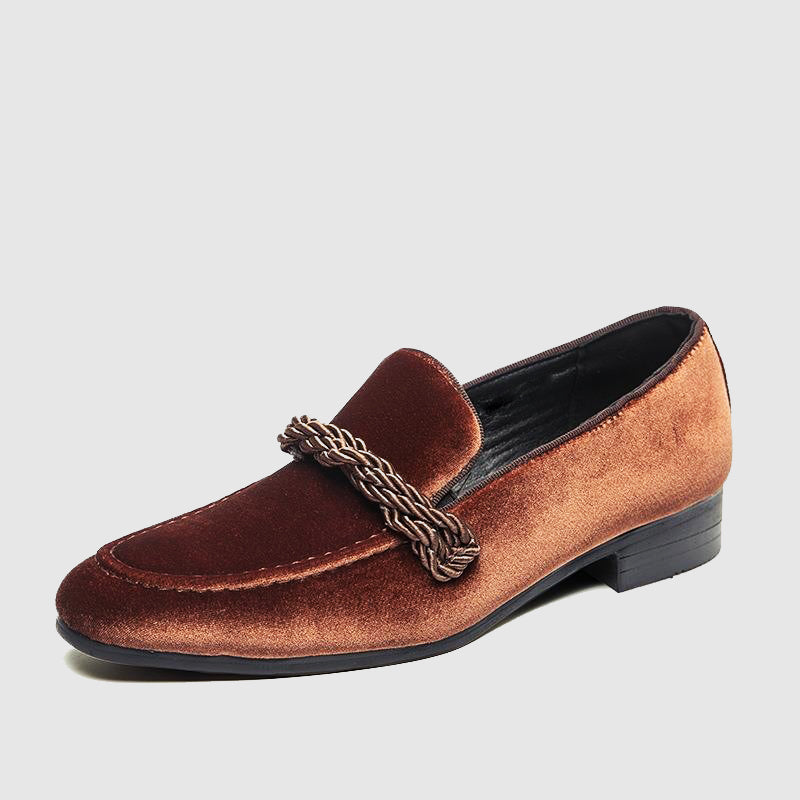Herren Slip On Loafer Schuhe mit Absatz