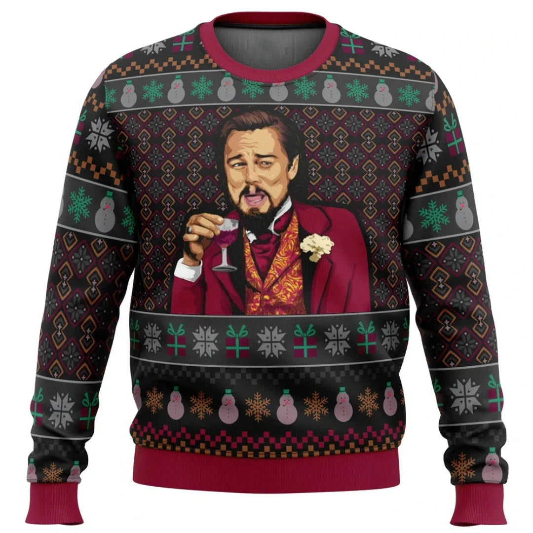 Herren Weihnachts Pullover Festliches Design Warmes Isoliergewebe