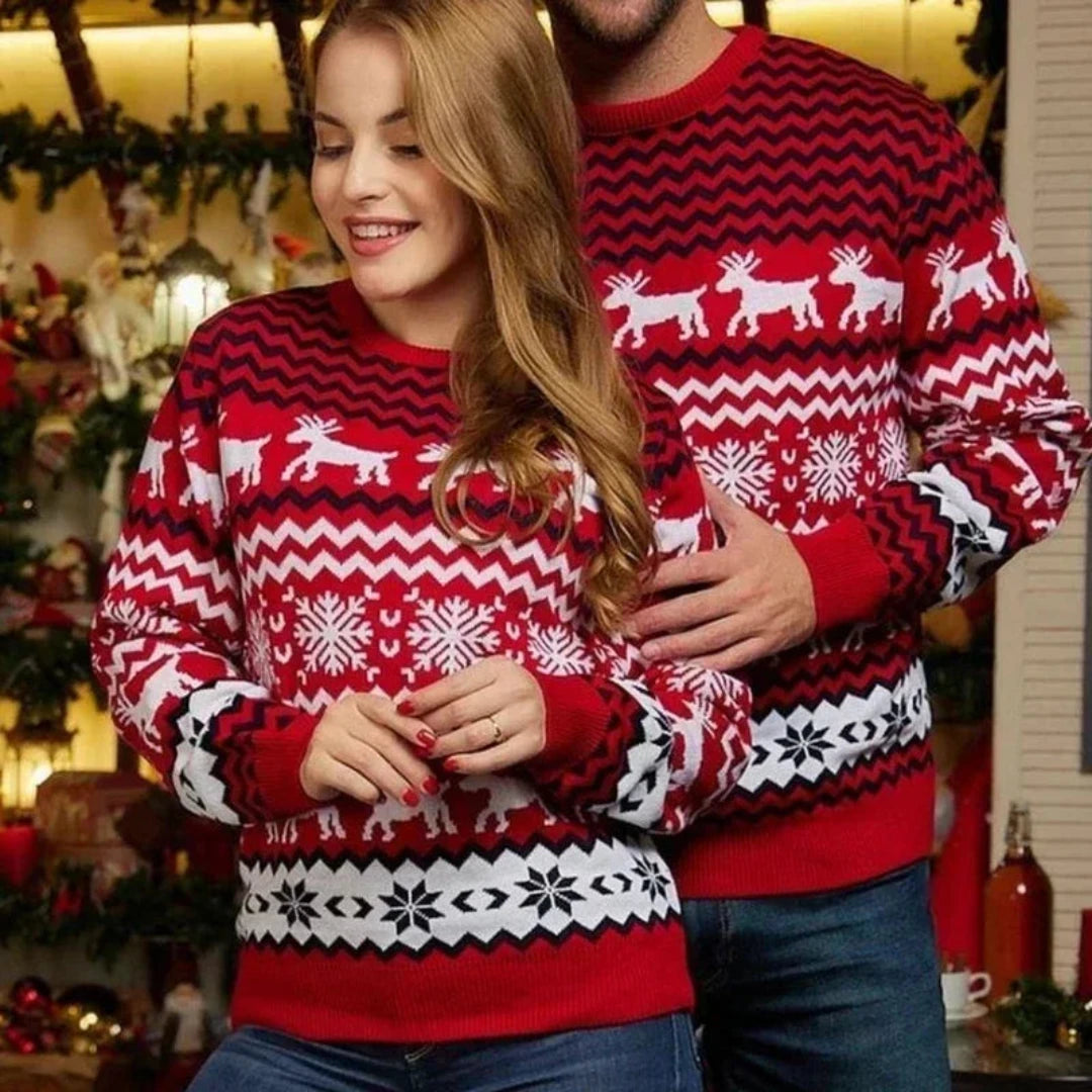 Herren Weihnachtspullover Festliches Design Weicher Acrylstoff