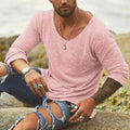 Herren Langarm Sommer T-Shirt