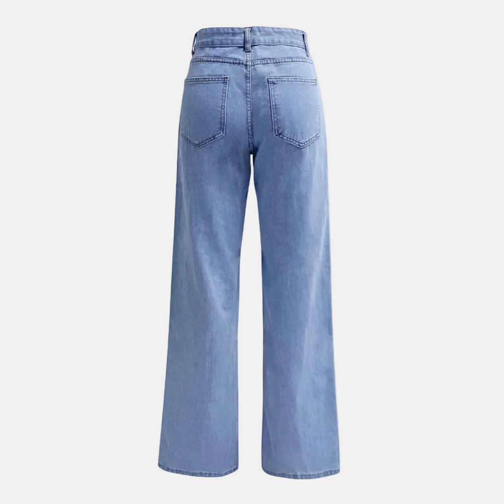 High-Waist Jeans für Damen mit geradem Bein