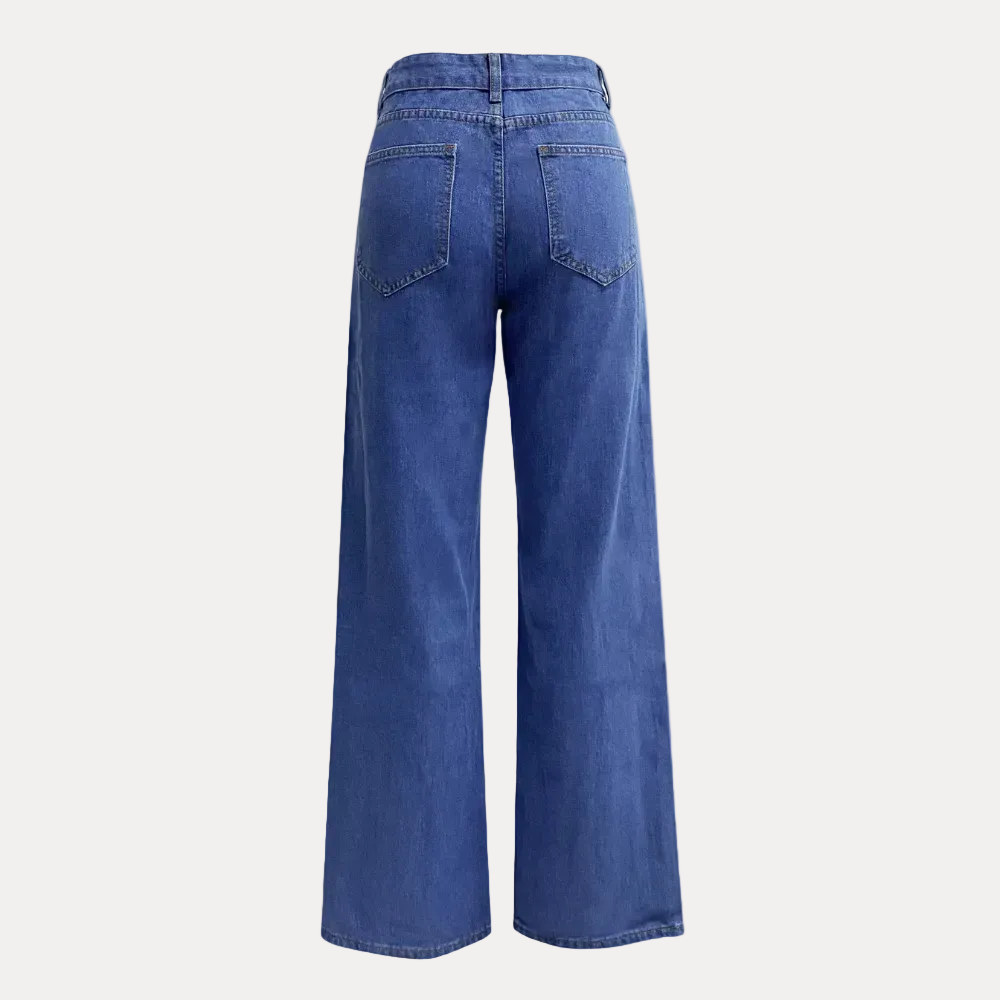 High-Waist Jeans für Damen mit geradem Bein