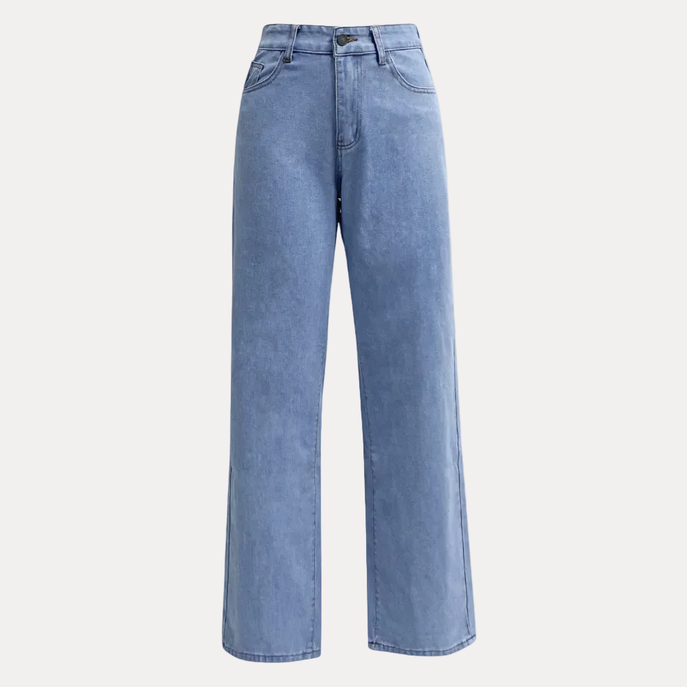 High-Waist Jeans für Damen mit geradem Bein
