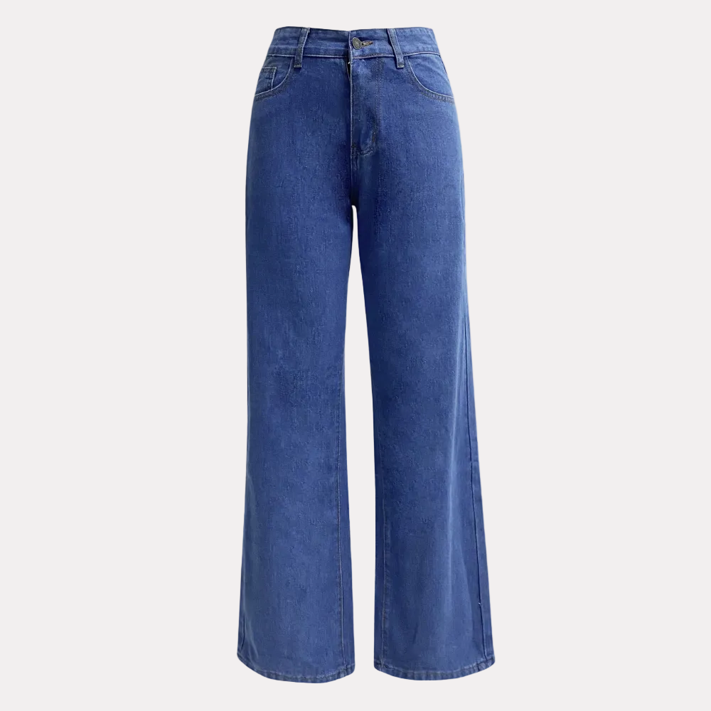 High-Waist Jeans für Damen mit geradem Bein
