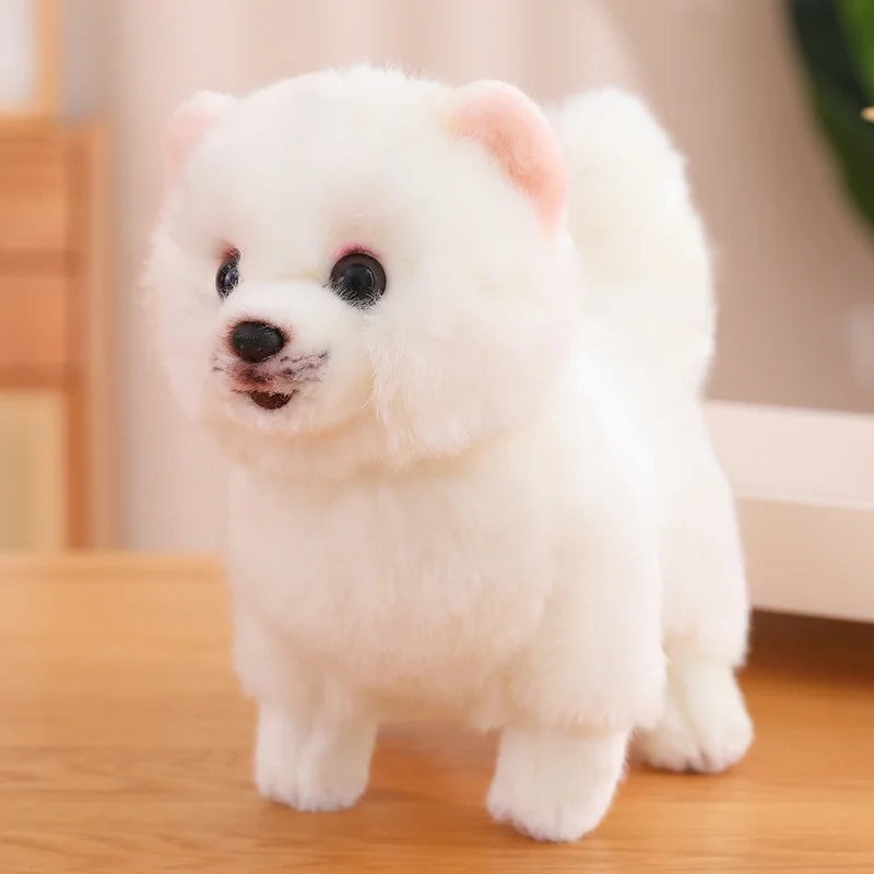 Hochwertiger Plüsch-Pomeranian – Weiche, realistische Hunde-Plüschtiere für Kinder, 30 cm groß