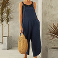 Maya | Damen Latzhose Weites Bein Overall Boho Sommer Träger