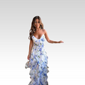 Pristina | Rüschiges Blumenkleid