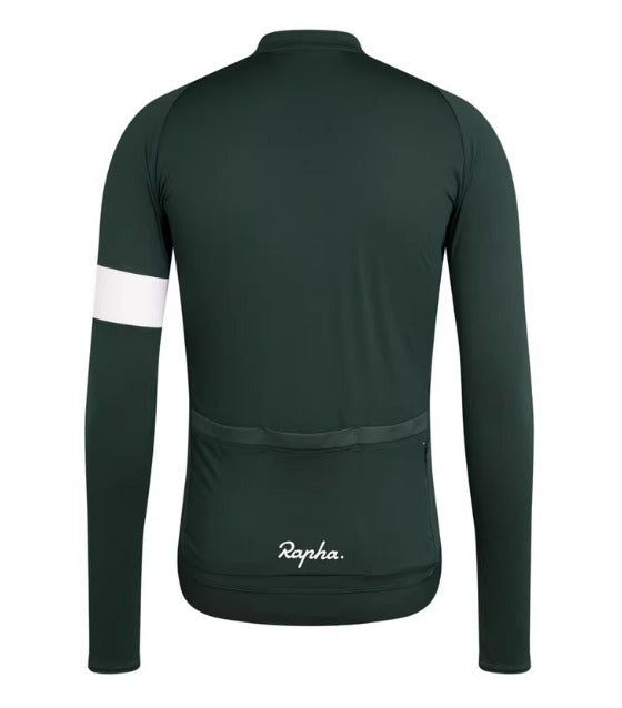Unisex-Rapha-Trikot | Langarm mit Fleece-Futter für das Radfahren