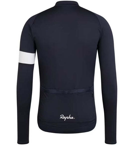Unisex-Rapha-Trikot | Langarm mit Fleece-Futter für das Radfahren