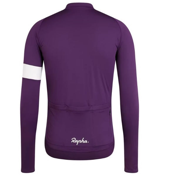 Unisex-Rapha-Trikot | Langarm mit Fleece-Futter für das Radfahren