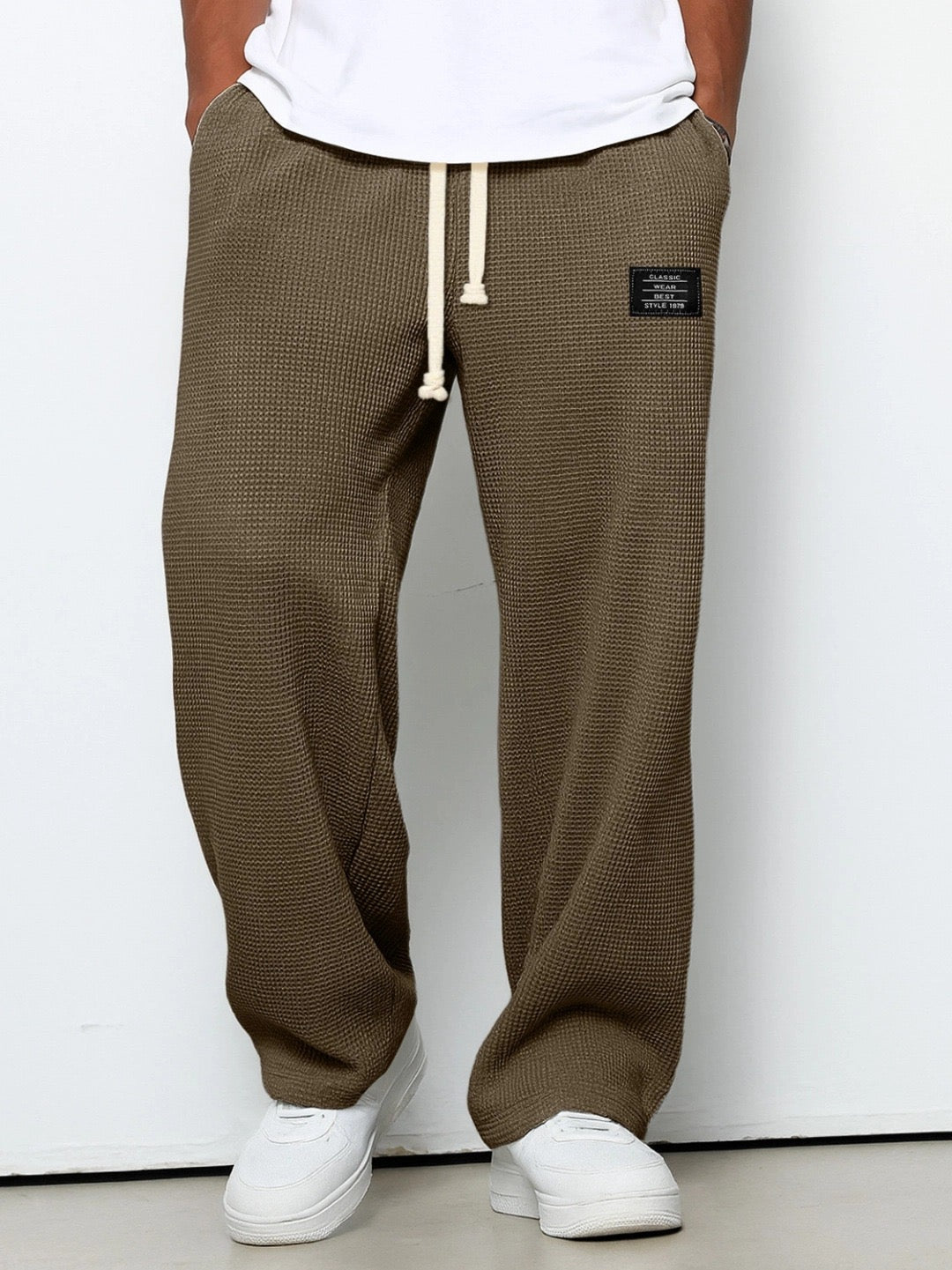 Herren Sommer Elastischer Bund Casual Weite Hose