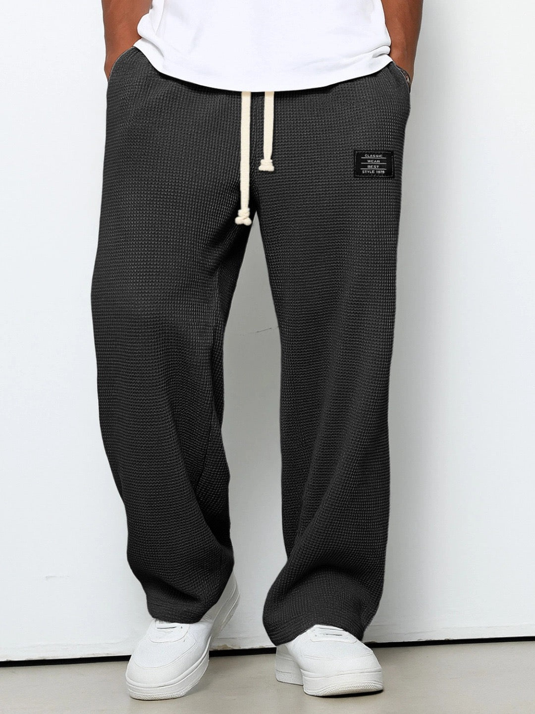 Herren Sommer Elastischer Bund Casual Weite Hose
