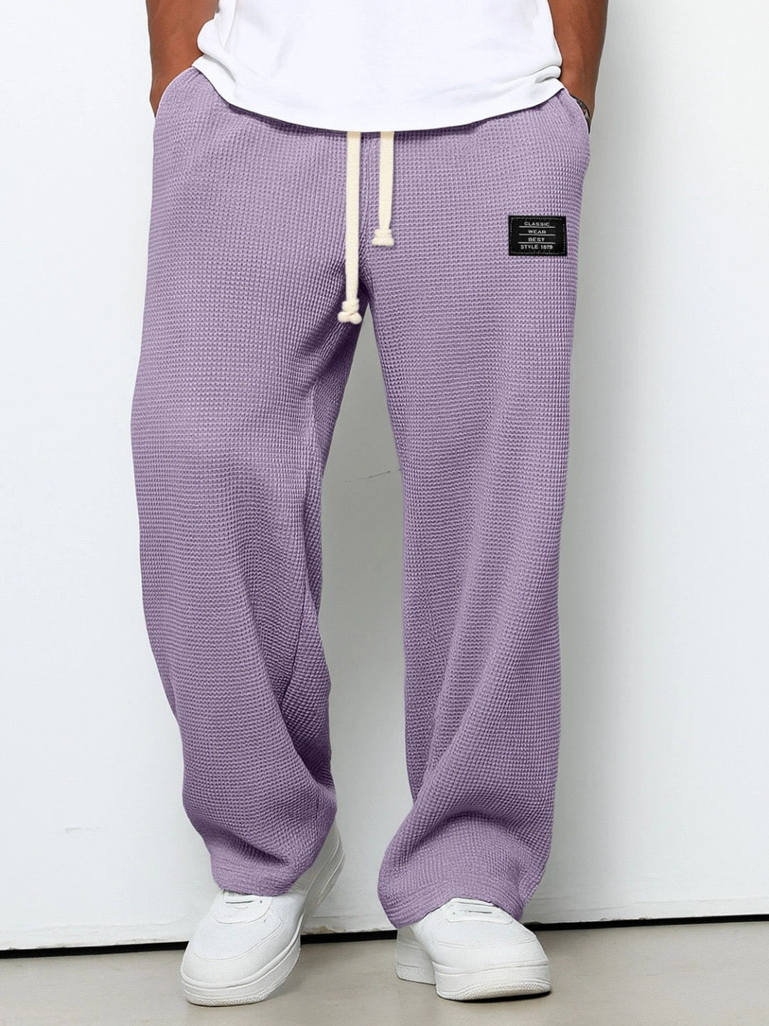 Herren Sommer Elastischer Bund Casual Weite Hose