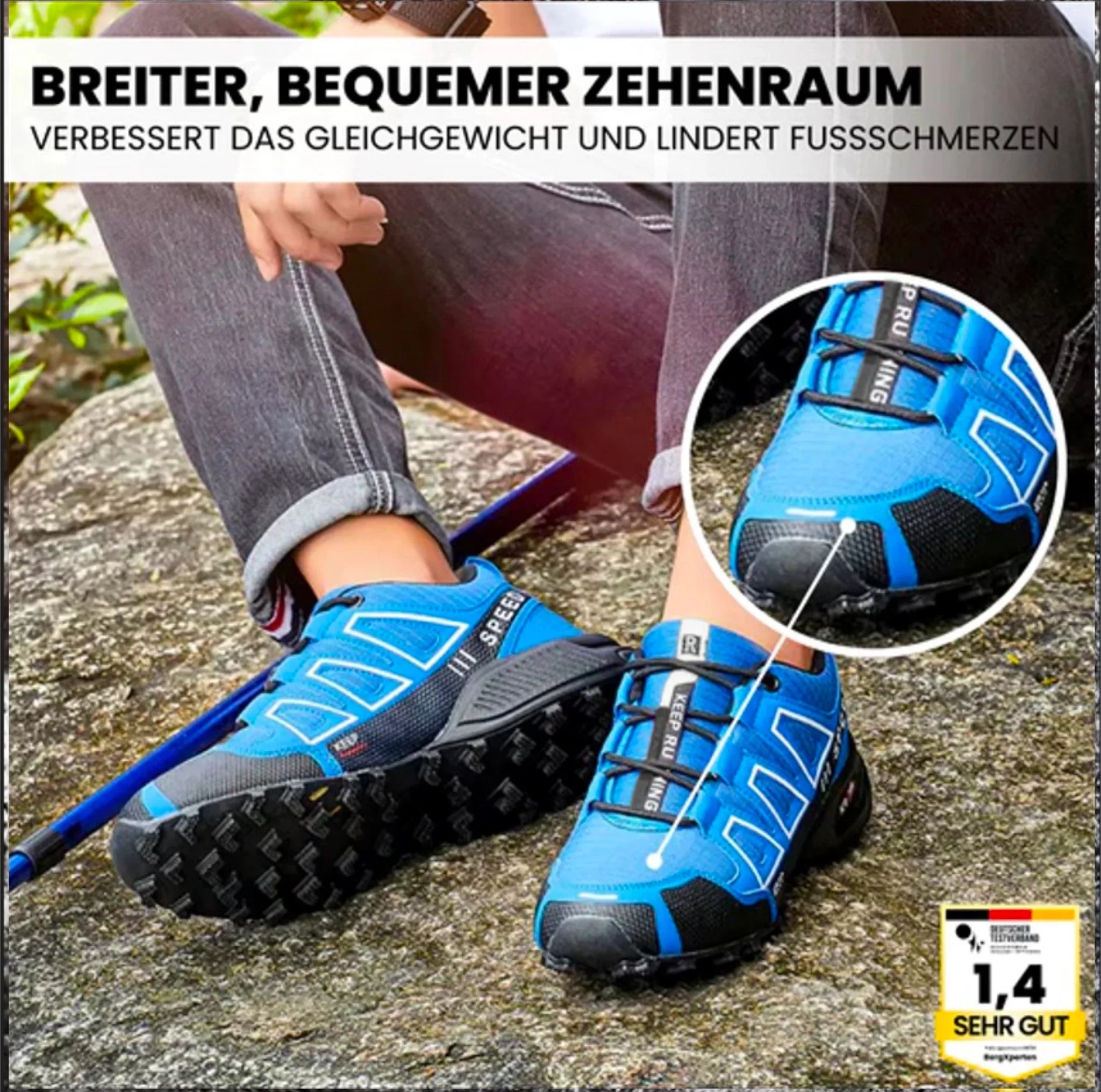 ORTHOTREKKING / ERGONOMISCHER SCHMERZLINDERNDER TREKKING- U.- WANDERSCHUH