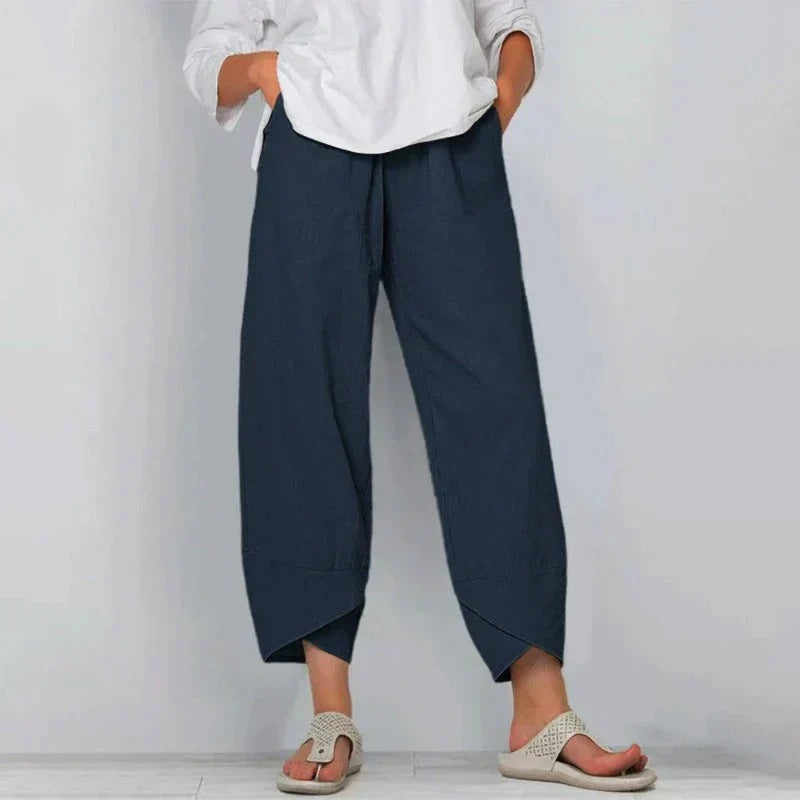 Damen Leichte Sommerhose im schicken Alltagsstil