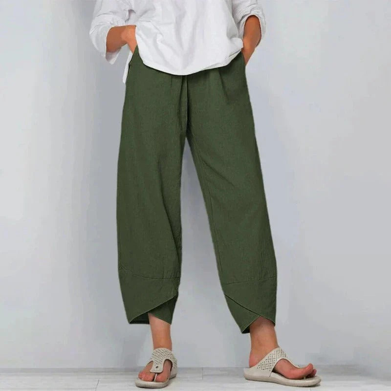 Damen Leichte Sommerhose im schicken Alltagsstil