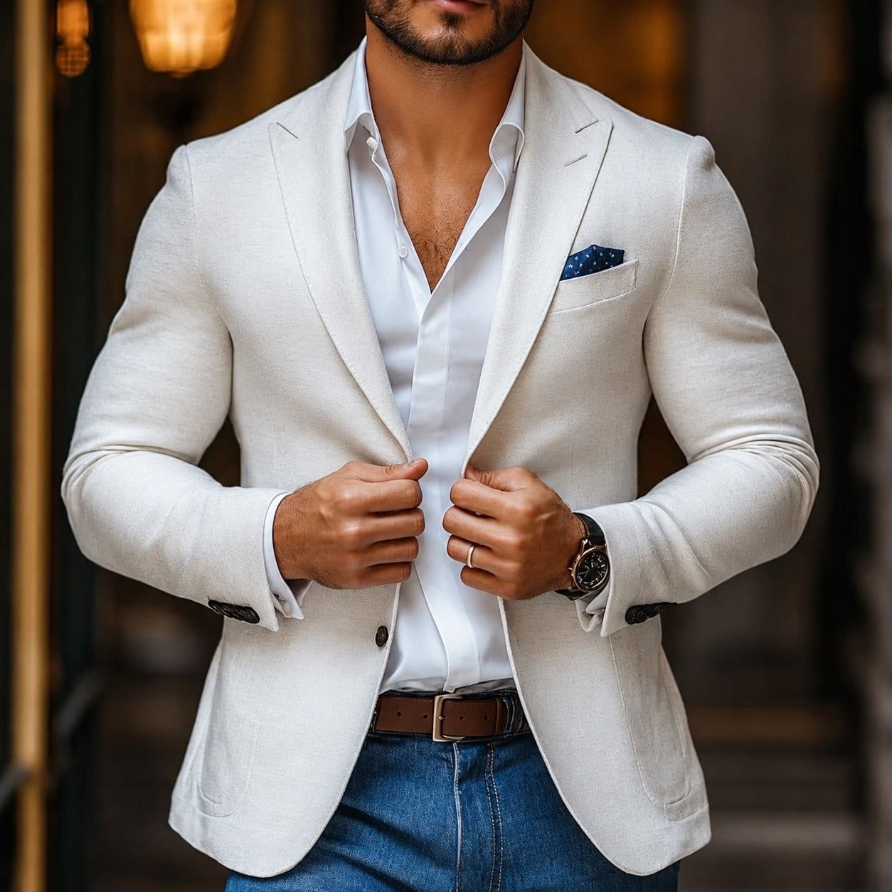 Loui - Stilsicherer Blazer mit Revers und zwei Knöpfen