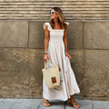Sarah - Edles, plissiertes Maxikleid