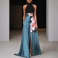 Annie - Maxikleid ohne Ärmel mit Blumenmuster