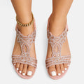 Louis - Modische Keilsandalen mit Blumendesign