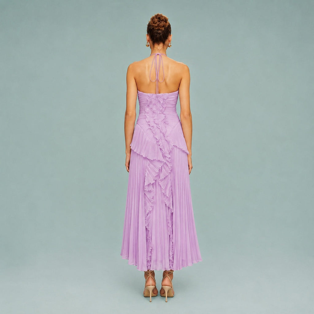 Roxan - Einfaches Ein-Schulter-Maxikleid