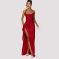 Hallie - Elegantes Maxikleid mit offenem Rücken