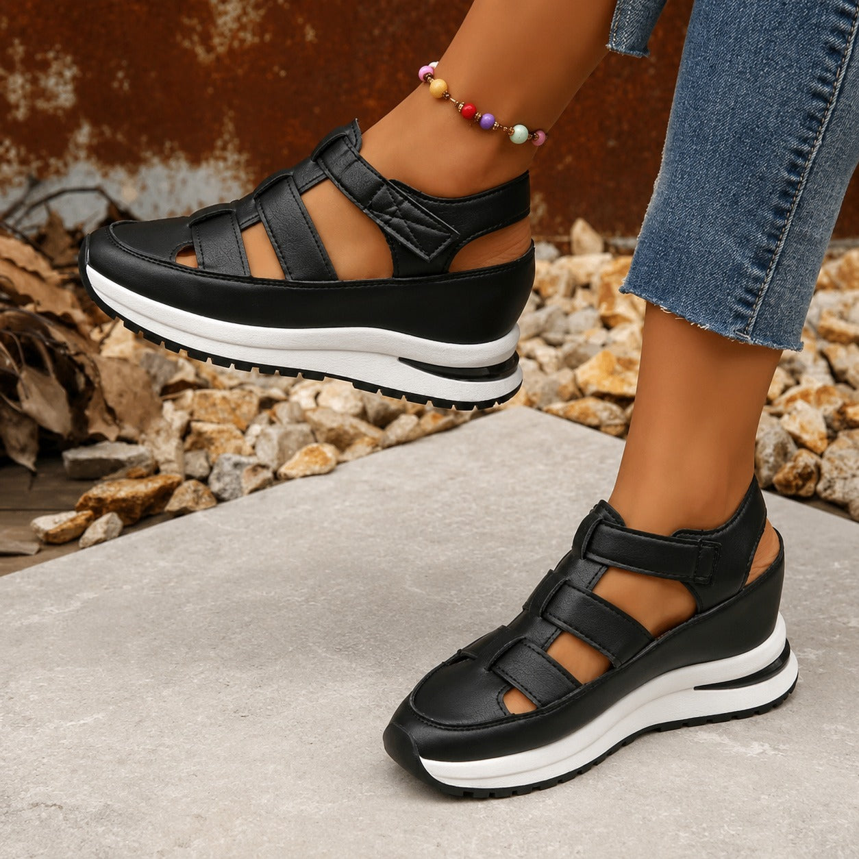 Nannie - Komfortable Plateauschuhe