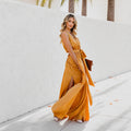 Kareem - Legeres Maxikleid mit Taillengürtel