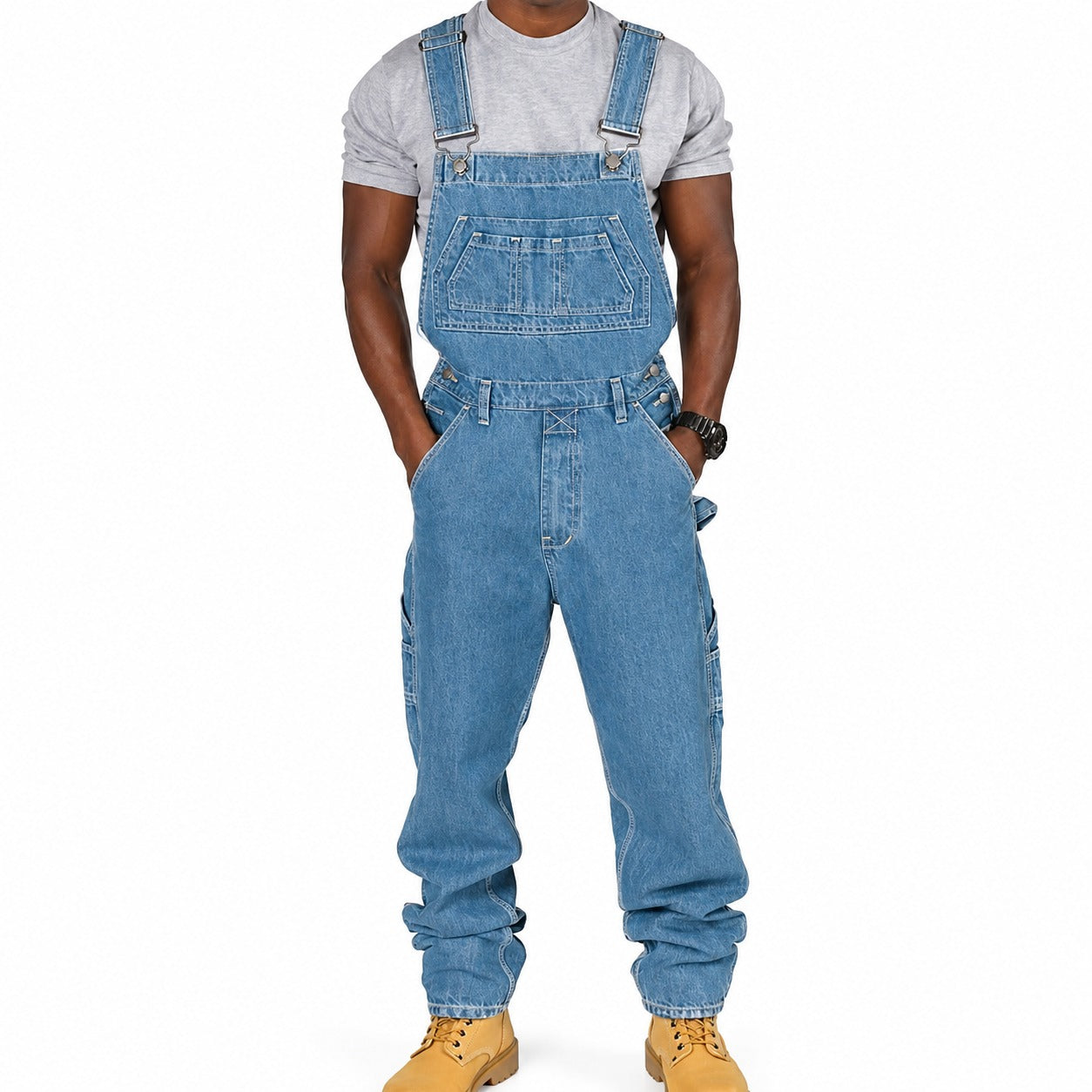 Stefan - Modische Cargo-Hose mit gewaschenem Look und zahlreichen Taschen