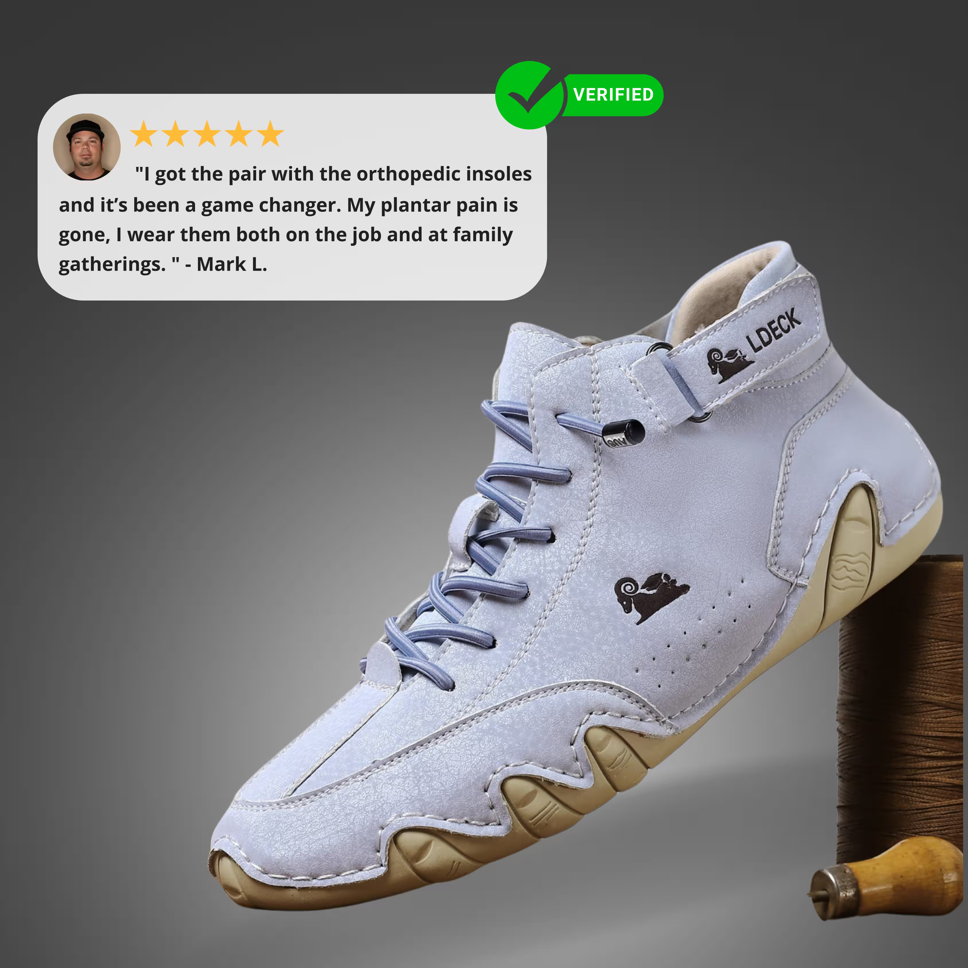 Dennis - Wasserdichte und atmungsaktive orthopädische Schuhe