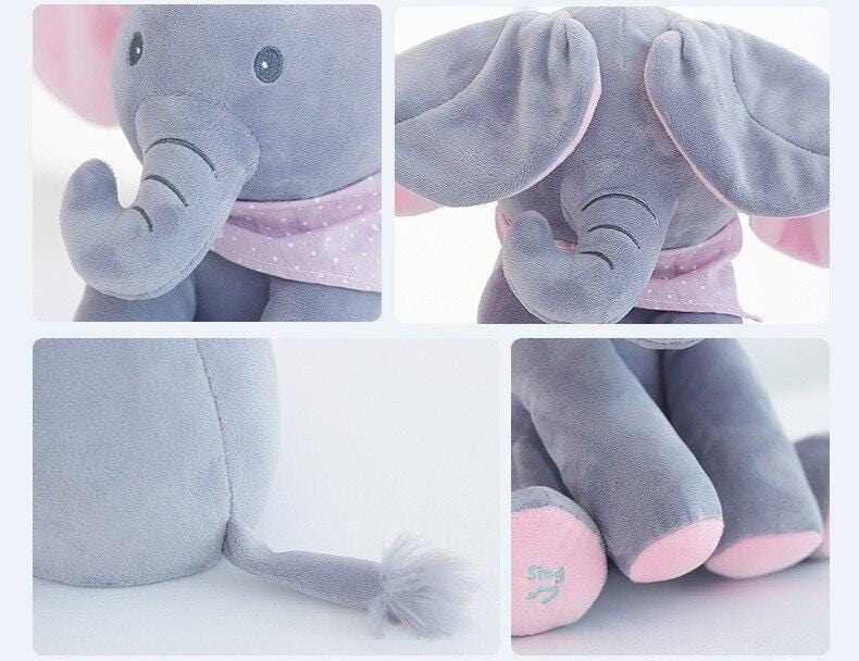 Interaktiver Plüschelefant – Weiches Stofftier mit Musik und Bewegung für Kinder