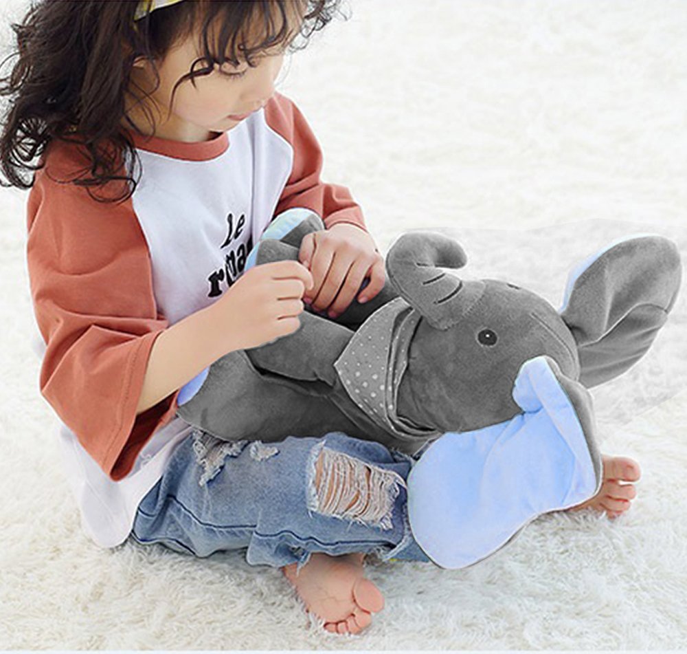 Interaktiver Plüschelefant – Weiches Stofftier mit Musik und Bewegung für Kinder