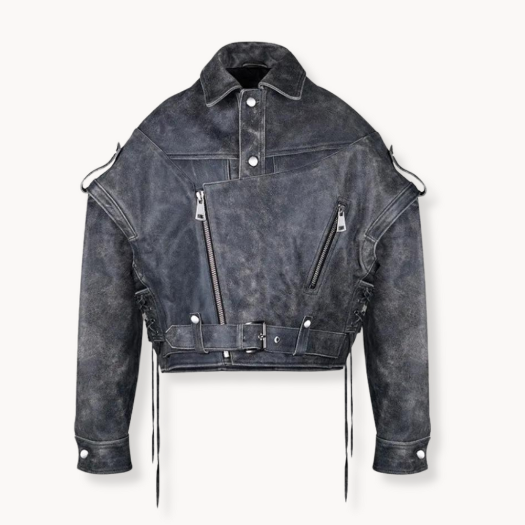 Jacke Damen | Kurz & Rockig im Used-Look