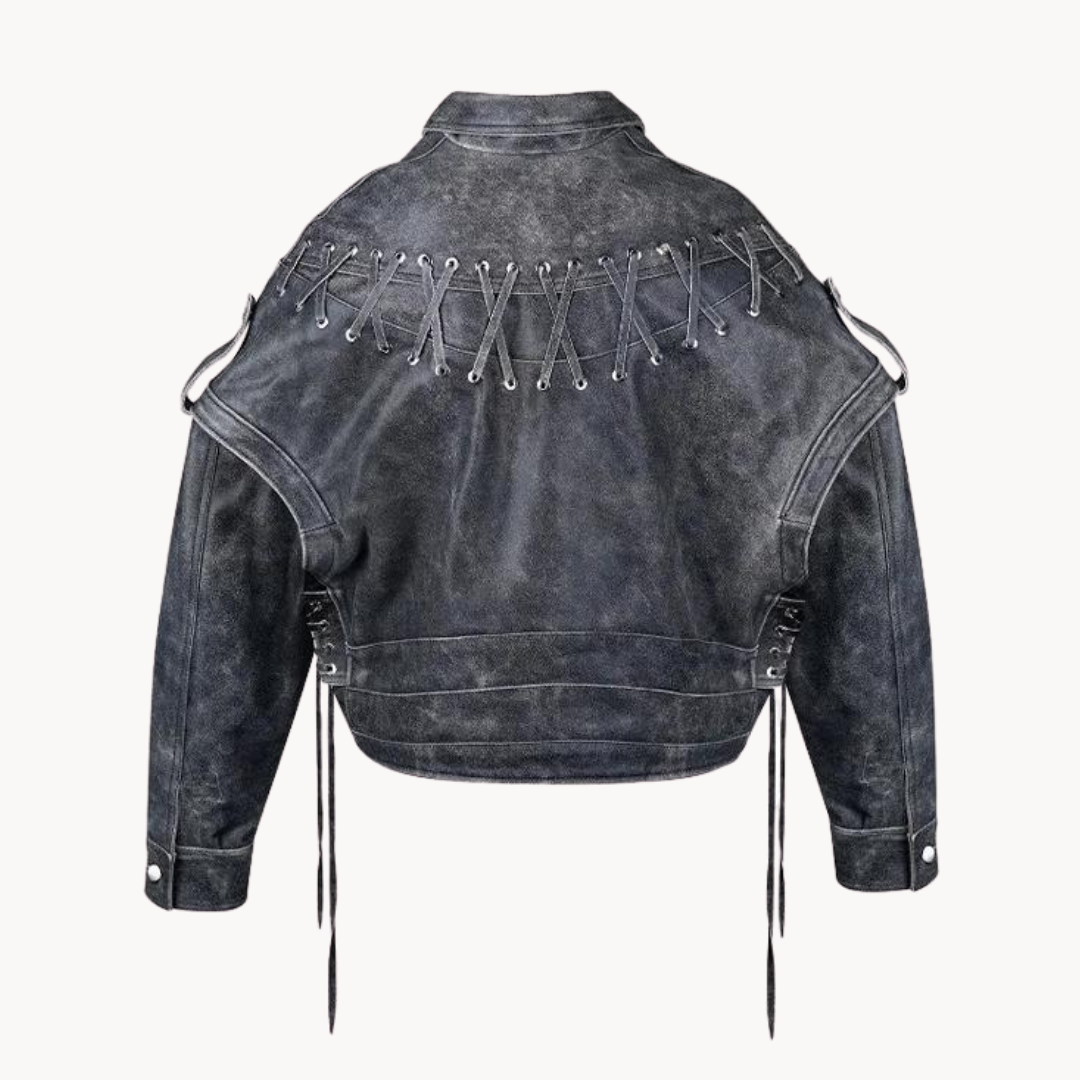 Jacke Damen | Kurz & Rockig im Used-Look