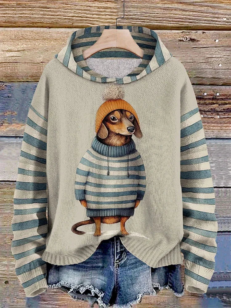 Kapuzenpullover Damen | Kuschelig Warm mit Kapuze & Print
