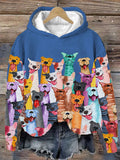 Kapuzenpullover Damen | Tiermotiv & Allover-Print