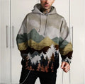 Kapuzenpullover Herren | Allover-Print & Naturmotiv