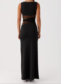 Delfina | Damen Schwarzes Maxikleid – Elegantes Schwarzes Kleid Hochzeit & Abend 2026